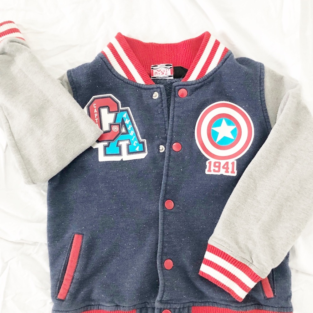 Child’s Captain America Varsity Jacket